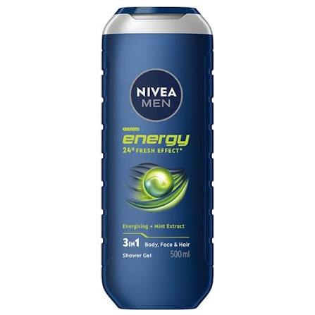 Nivea - 3In1 Energy Shower Gel - 500Ml