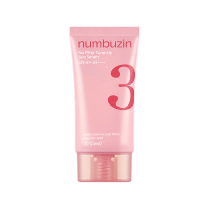 Numbuzin - No.3 No Filter Tone Up Sun Serum SPF50+ PA+++ 50ml (02 Glow)