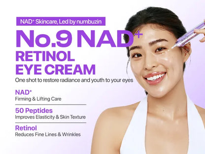 Numbuzin - No.9 NAD+ Retinol Volumetox Eye Cream 10ml