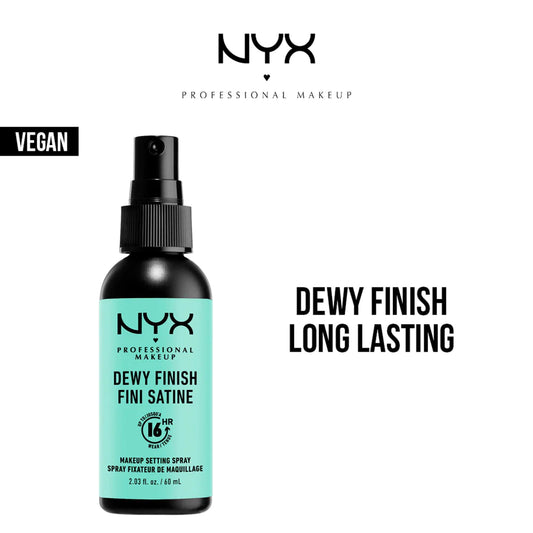 NYX Cosmetics Makeup Setting Spray - 02 Dewy Finish Long Lasting - Highfy.pk