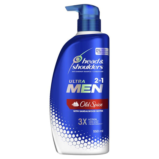 Head & Shoulders Shampoo Men 2In1 Old Spice 550Ml (Pump)