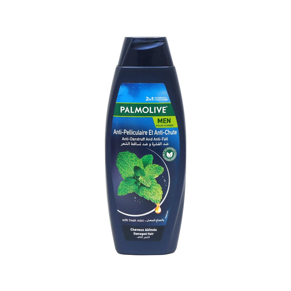 Palmolive - Men Anti Fall & Anti Dandruff 2In1 Shampoo + Conditioner With Fresh Mint - 380Ml