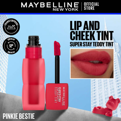 Maybelline New York's Super Stay Teddy Tint™: The 12-Hour Liquid Lip Tint!