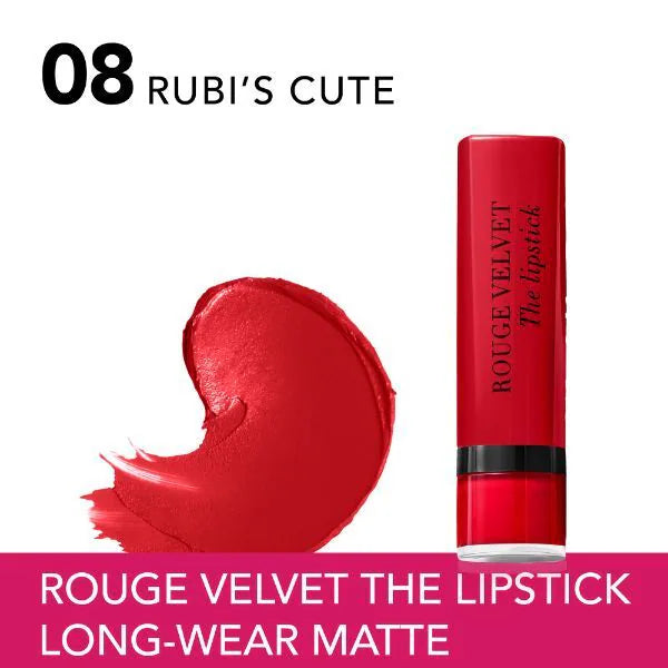 Bourjois - Rouge Velvet The Lipstick Rubis Cute # 08