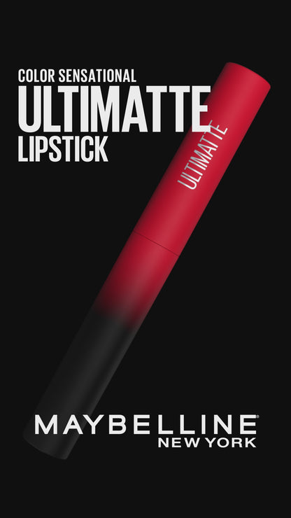 Maybelline New York Color Sensational Ultimatte Slim Lipstick, non-drying formula