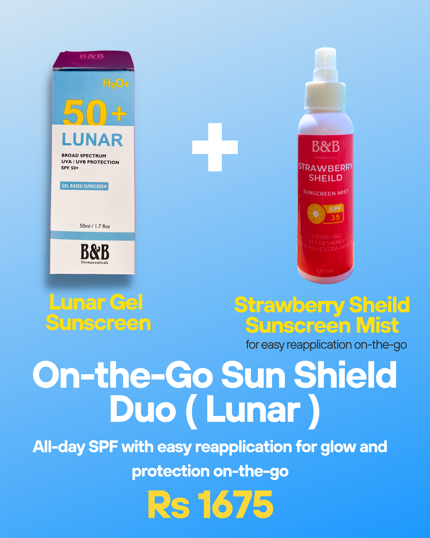 B&B Derma - On-The-Go Sun Shield Duo (Lunar)