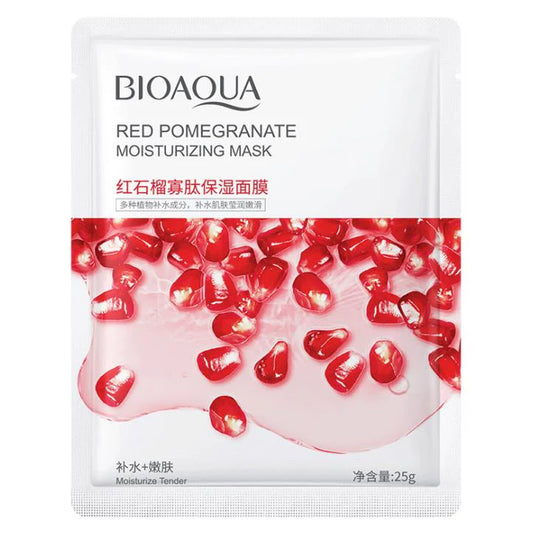 Bioaqua Red Pomegranate Facial Mask - 1 PC