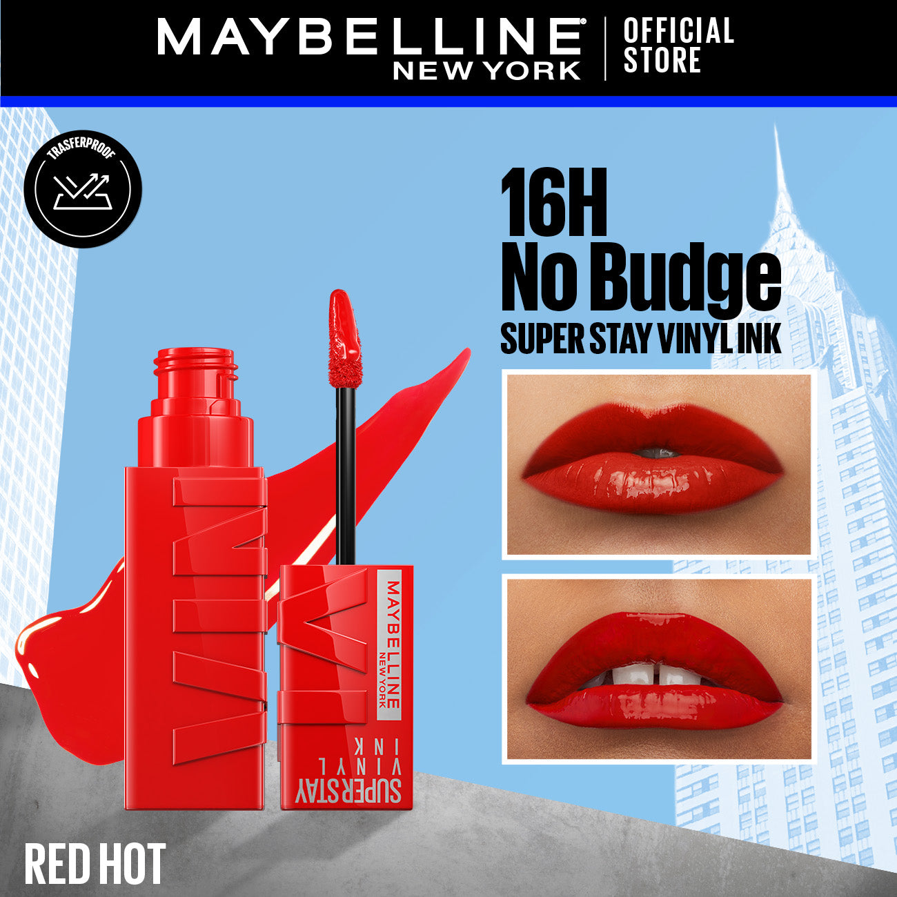 Maybelline's Superstay Vinyl Ink, 16-Hour No-Budge Liquid Lipcolor