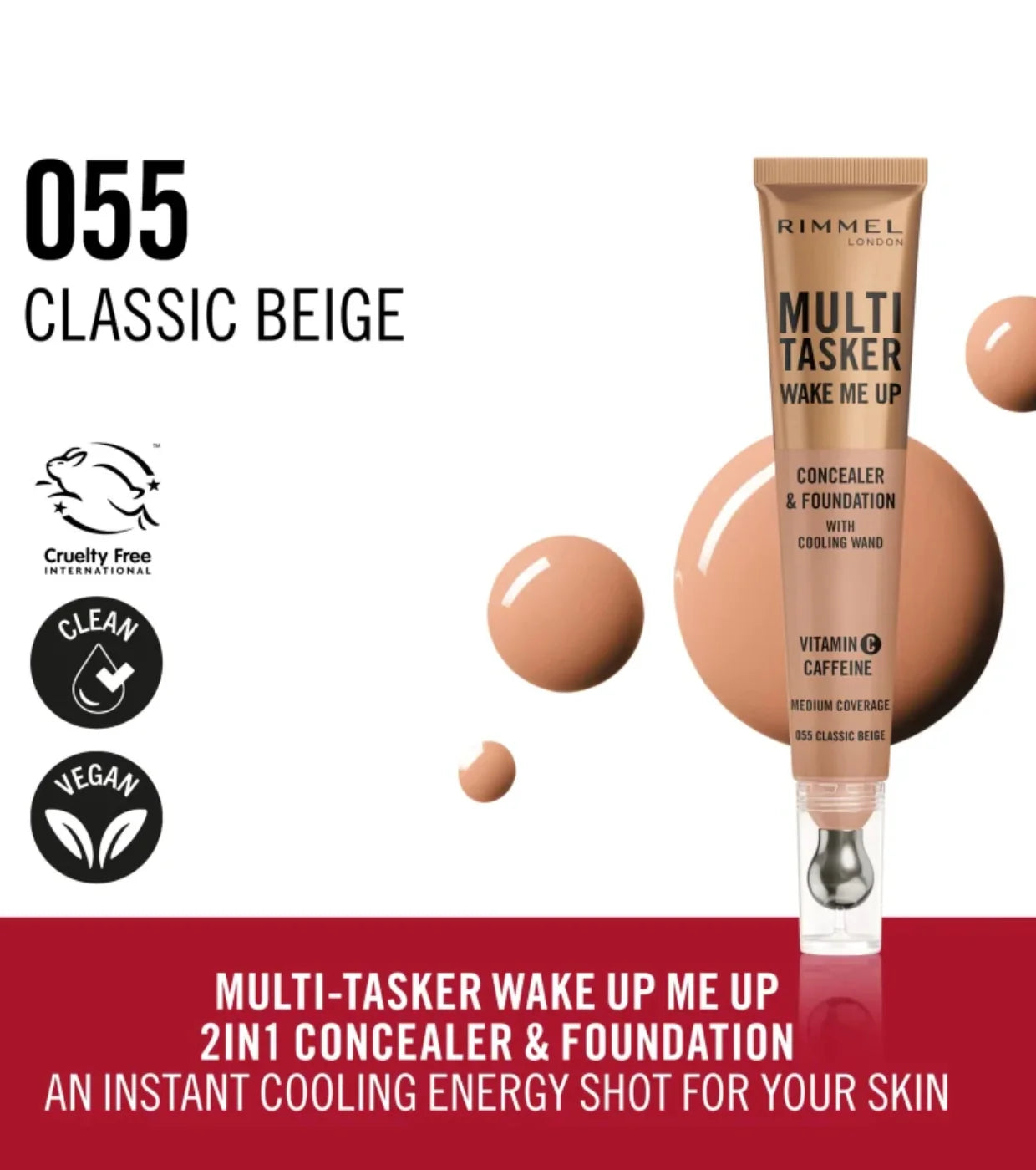 Rimmel London - The Multi Tasker Concealer 055 Classic Beige 10Ml