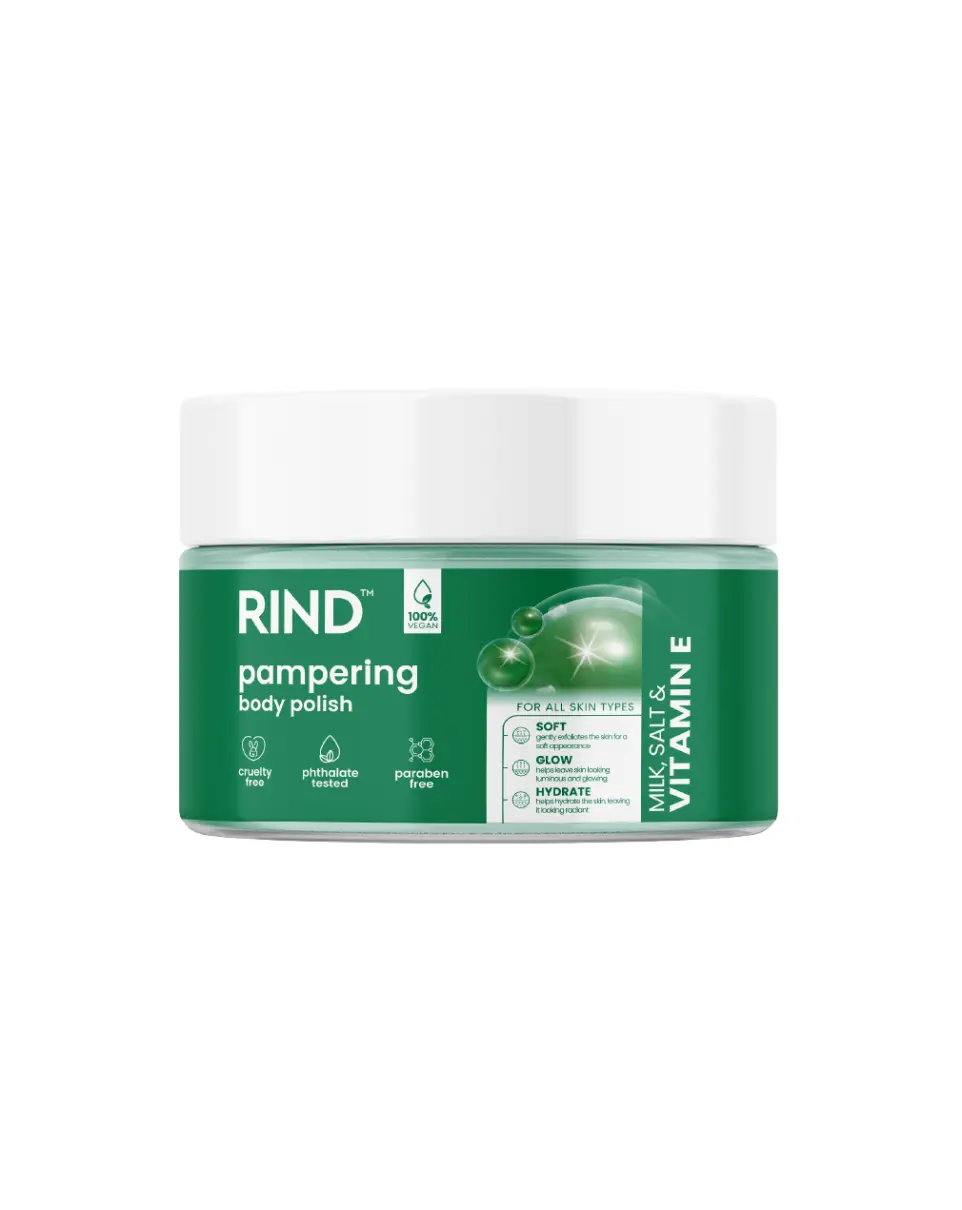 Rind Body Polish Pampering Milk Salt & Vitamin E 10Oz/283G