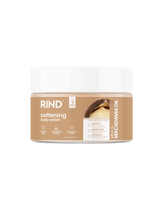 Rind Body Polish Softening Milk & Macadamia Oil 10Oz/283G