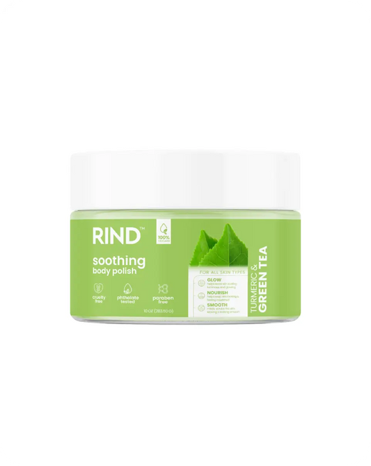 Rind Body Polish Cleansing Green Tea Extract & Turmeric 10Oz/283G