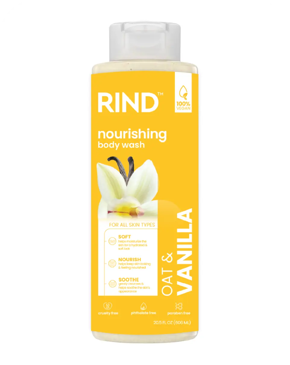 Rind Body Wash Nourishing Oat & Vanilla 20.5Oz/606Ml