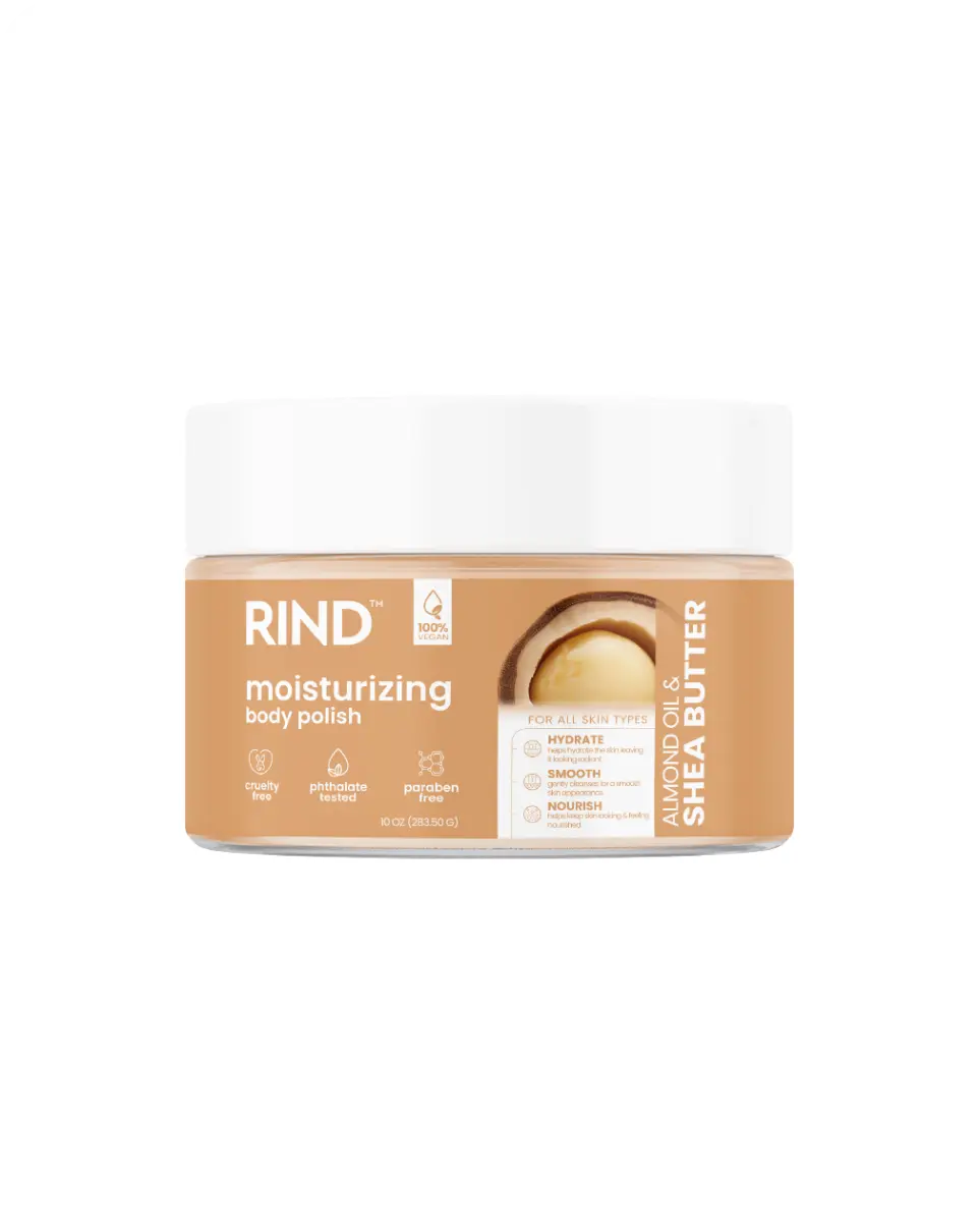 Rind Body Polish Moisturizing Almond Oil & Shea Butter 10Oz/283G