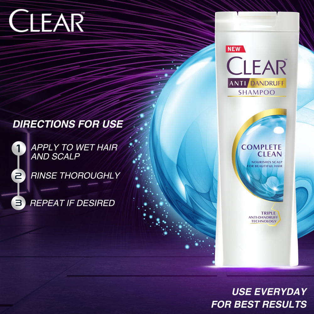 Clear Shampoo Complete Clean - 185Ml