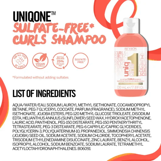 Revlon Professional - UniqOne Sulfate-free Curls Shampoo 230ml