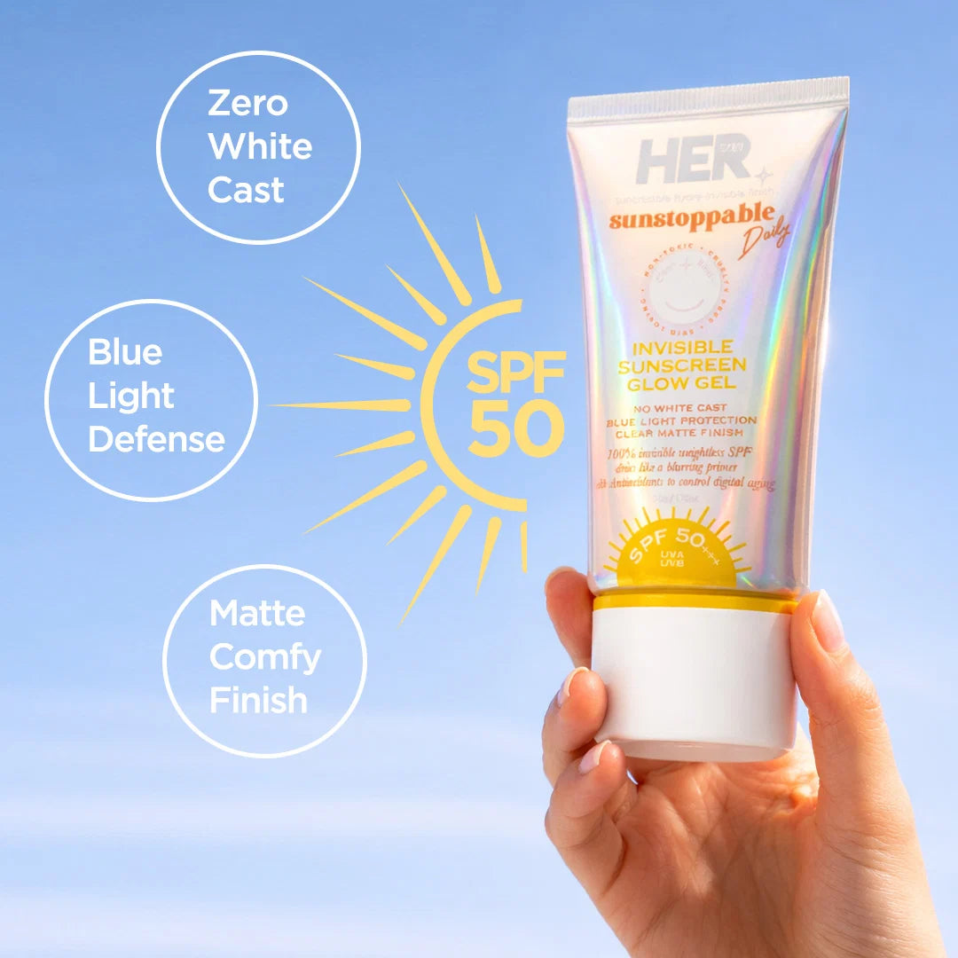 Herbeauty - Invisible Sunscreen Glow Gel (Gel Moisturizer SPF 50)