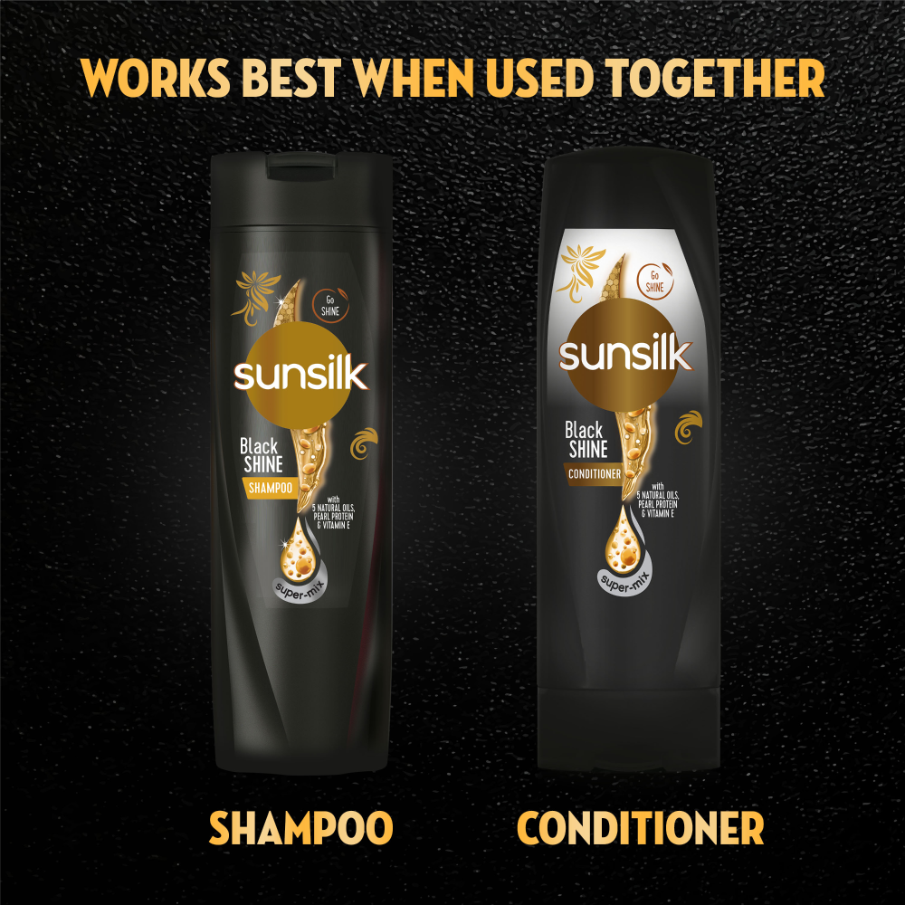 Sunsilk Shampoo Black Shine - 360Ml