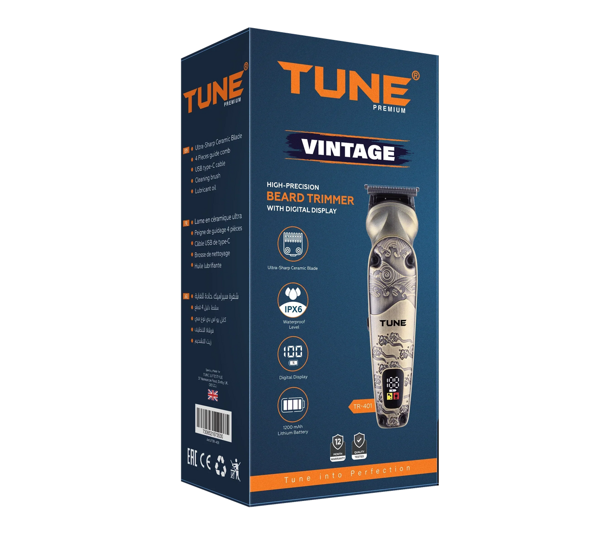 Tune - Ceramic Blade Hair Trimmer - TR401