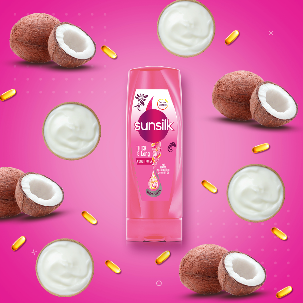 Sunsilk Conditioner Thick & Long - 180Ml