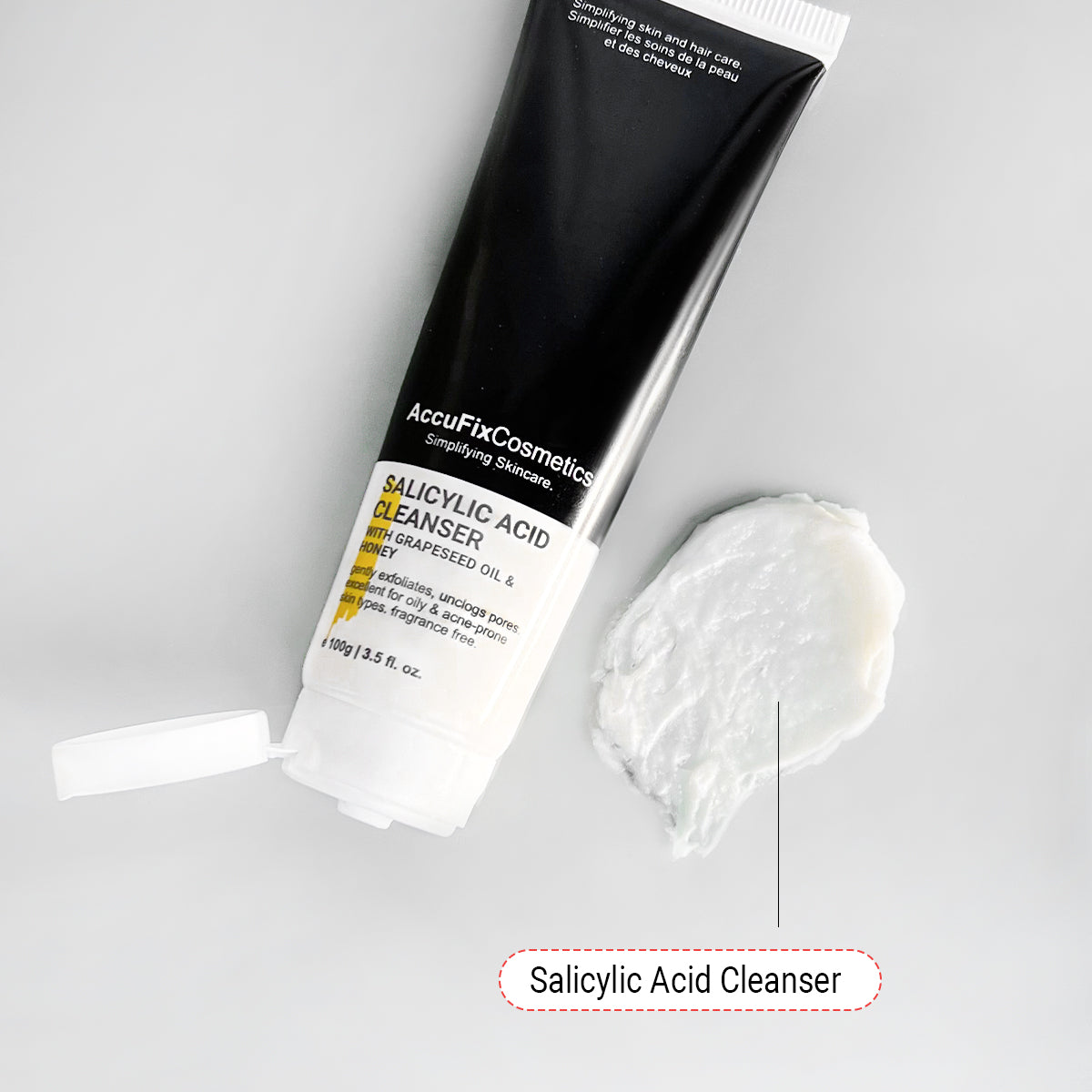 Salicylic acid cleanser texture - AccuFix Cosmetics