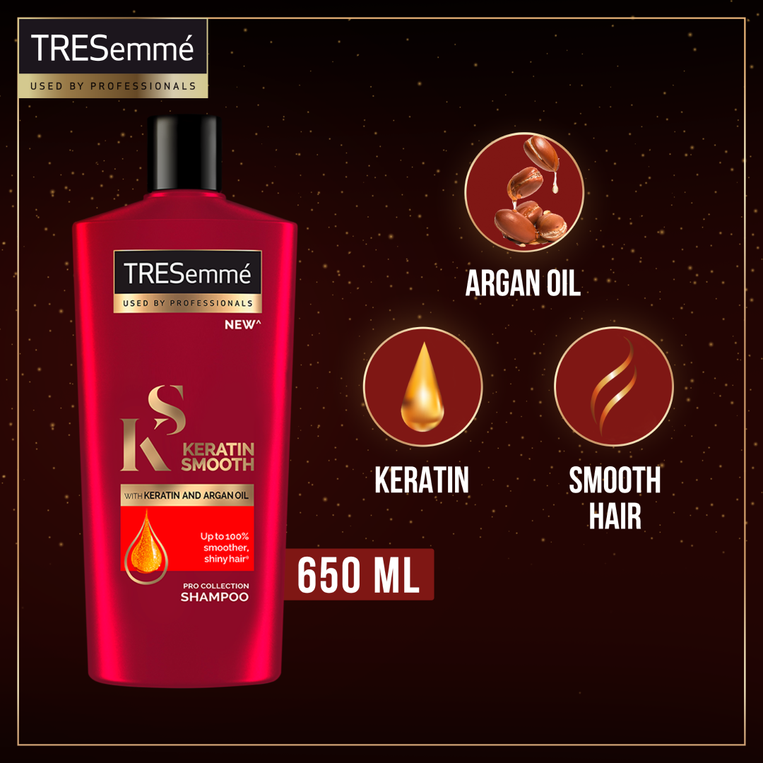Tresemme Shampoo Keratin Smooth & Straight - 660Ml