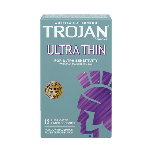 Trojan - Ultra Thin For Ultra Sensitivity - 12 Count