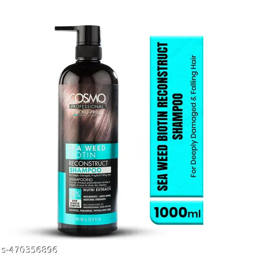 Cosmo Professional Sea Weed Biotin Reconstruct Shampoo 1000Ml