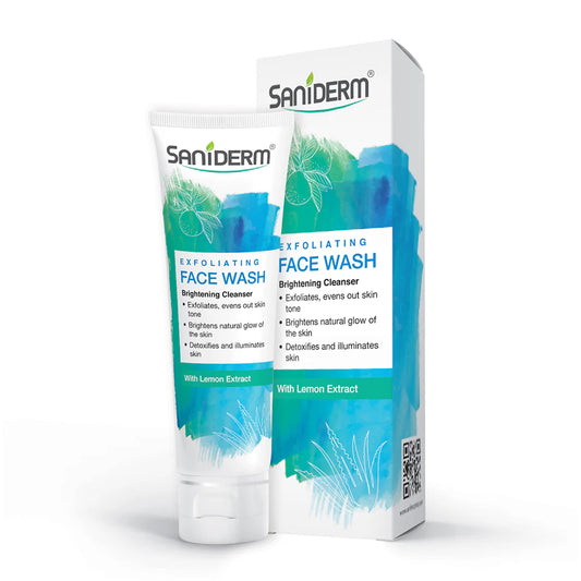Saniderm Exfoliating Face Wash With Aloe Vera & Sophora Extract 90Gm