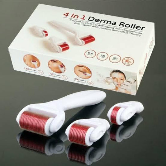 Facial Beauty- Derma Roller 4 In 1 - Highfy.pk