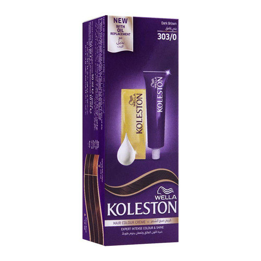 Wella Koleston Hair Colour Cream 303/0 Dark Brown [Wrong Product] - Highfy.pk