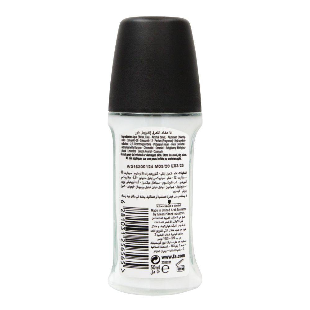 Fa Deodorant Roll On Invisible Power 50Ml - Highfy.pk