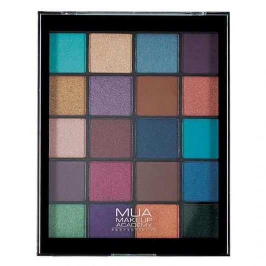 MUA 20 Shade Eyeshadow Palette - Peacock Plum - Highfy.pk