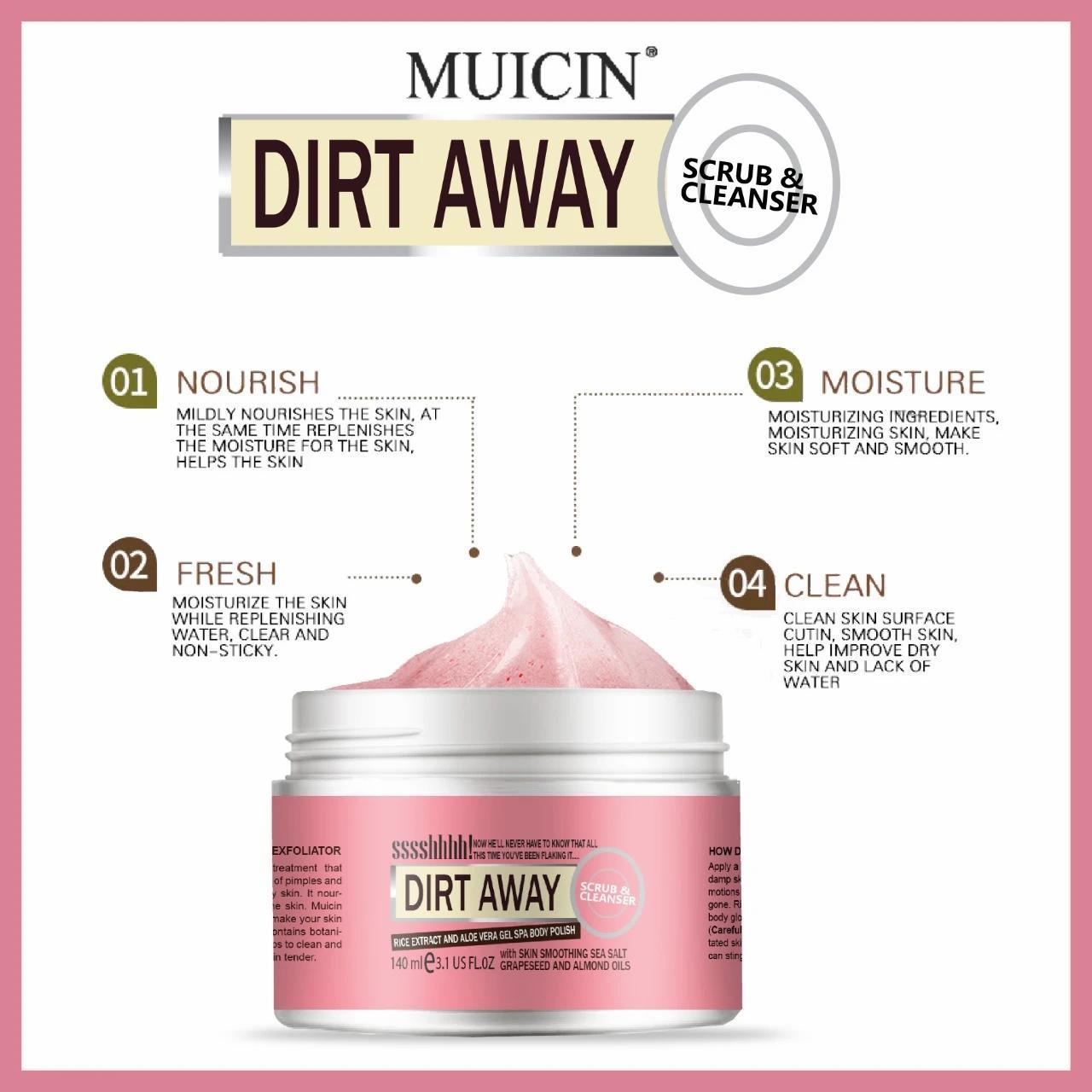 MUICIN - Dirt Away Scrub & Cleanser - 140g