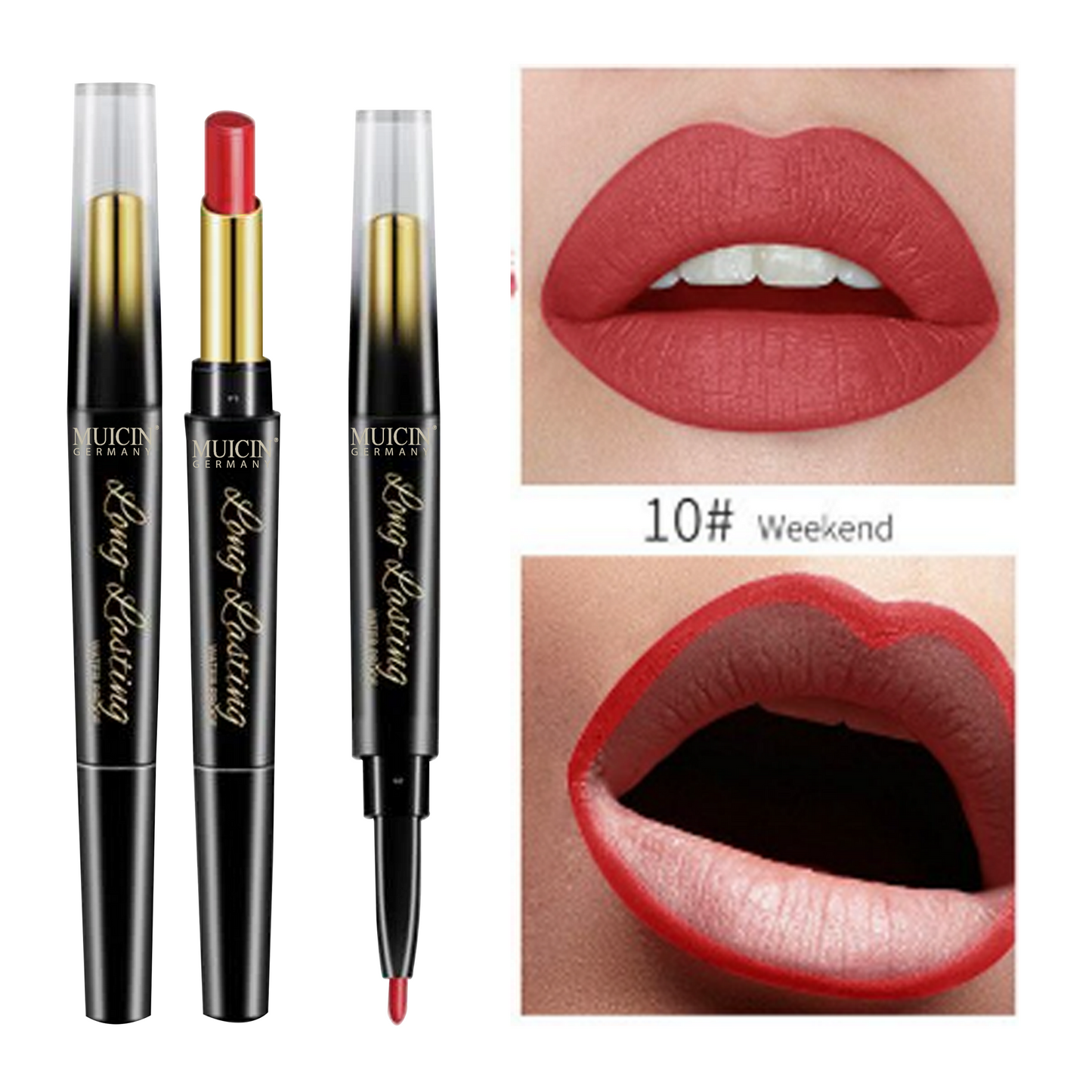 MUICIN - 2 In 1 Lipstick & Lip Liner