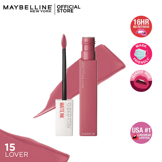Maybelline Superstay Matte Ink Liquid Lipstick 15 Lover - Highfy.pk