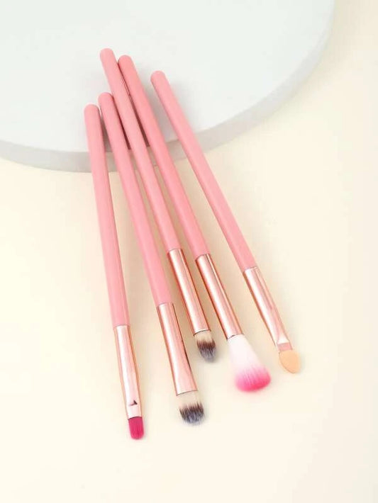 Sheglam 5Pcs Eye Makeup Brushes Set (Dark Pink) - Highfy.pk
