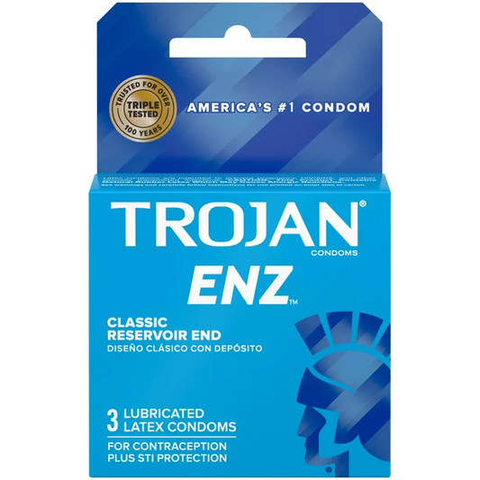 Trojan Condom Enz Classic Premium Lubricant 3Ct - Highfy.pk