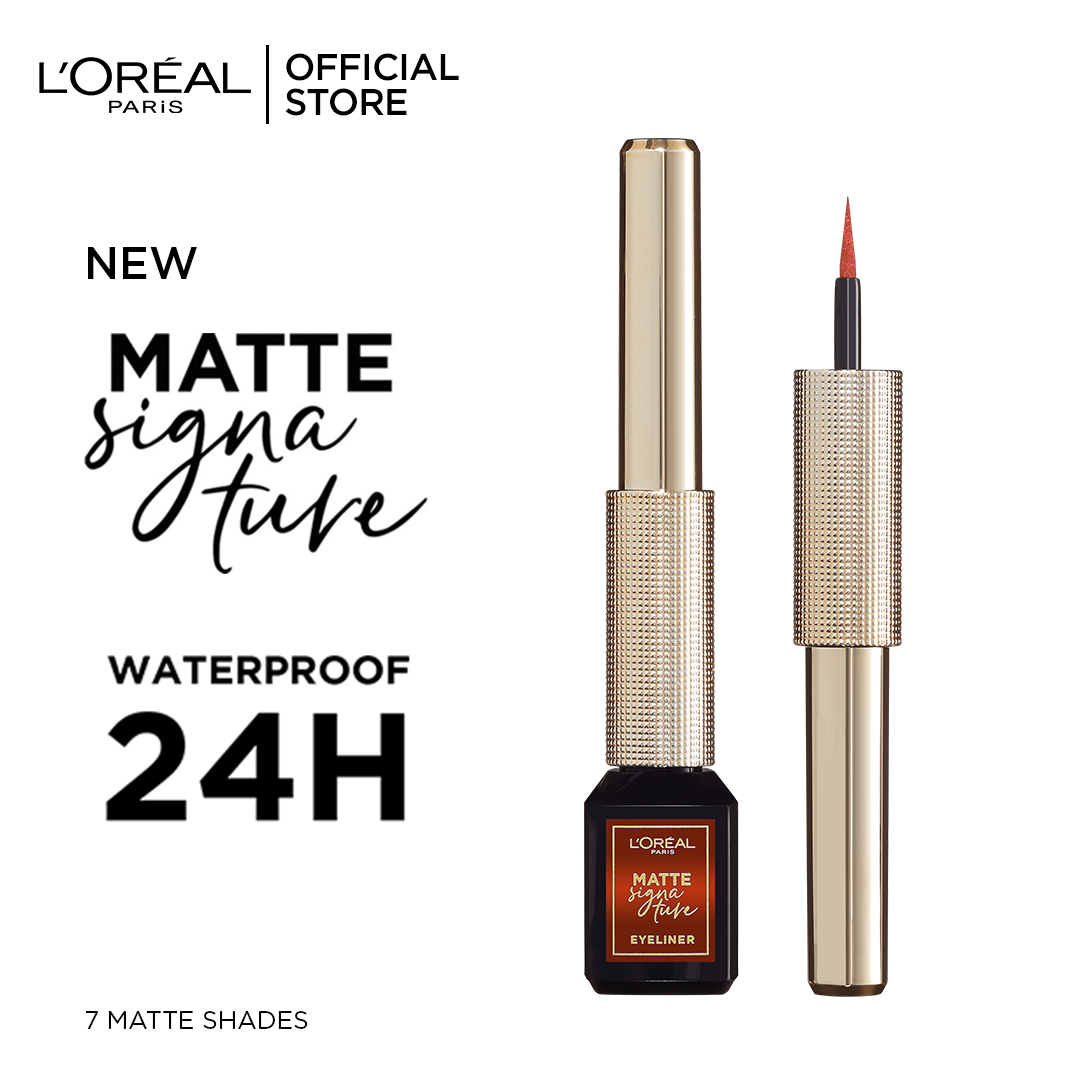 binair officieel spiegel LOreal Paris- Matte Signature Liquid Eyeliner 07 Copper – Highfy.pk