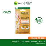 Garnier Skin Active Hydra Bomb Orange Tissue Eye Mask, Cooling Effect 6G