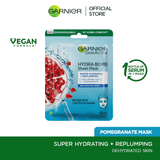Garnier Skin Active Hydra Bomb Pomegranate Tissue Face Mask, Hydrating And Replenishing 28G