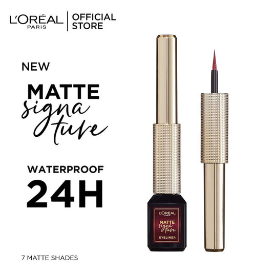 L'Oreal Paris- Matte Signature Liquid Eyeliner 05 Burgundy - Highfy.pk