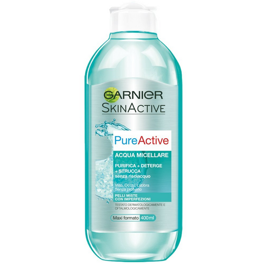 Garnier Skin Active Micellar Cleansing Water Pure Active 400Ml - Highfy.pk