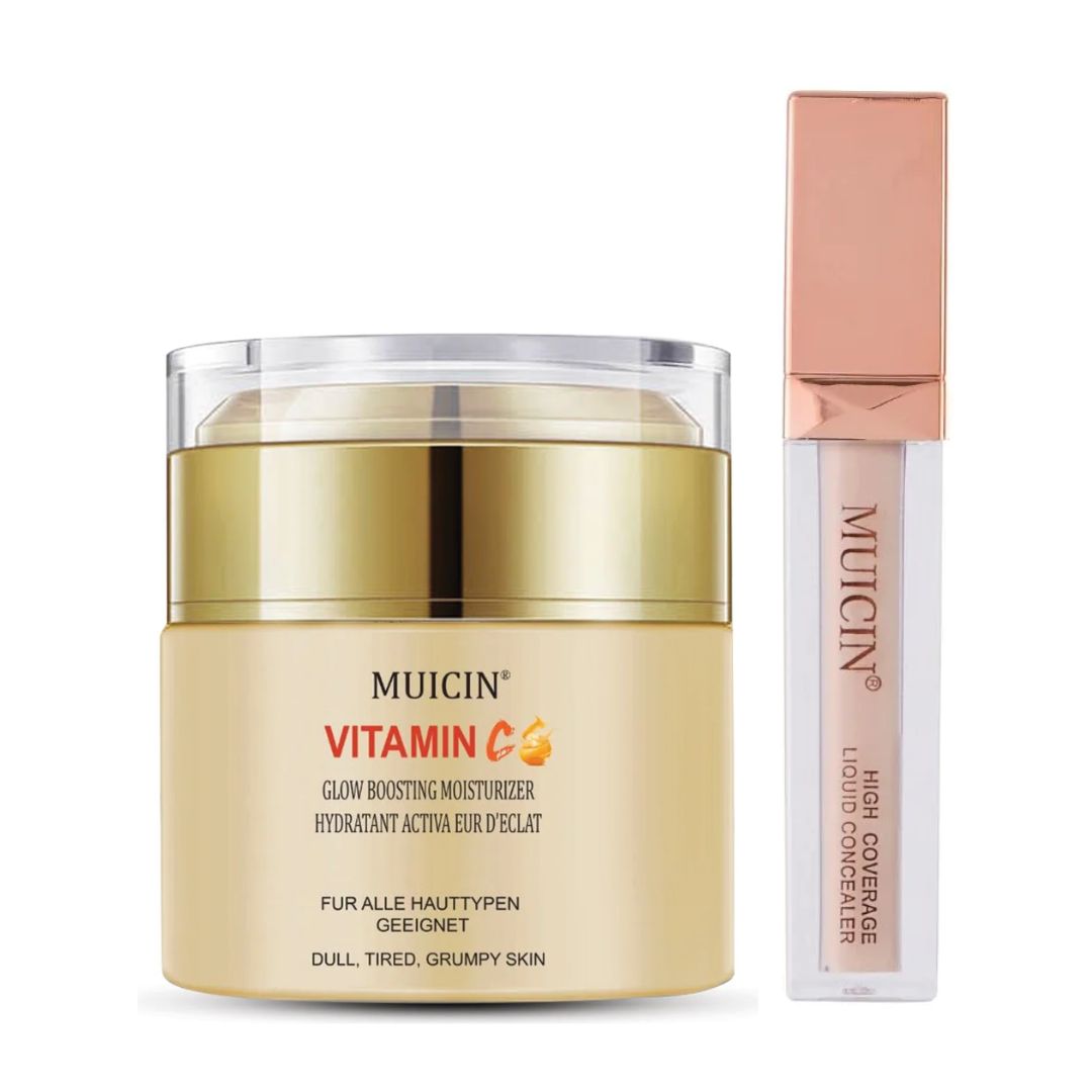 MUICIN - Vitamin C Foundation & Gold HD Concealer