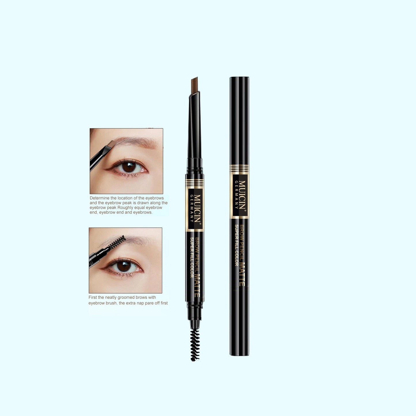 MUICIN - 2 In 1 Eyebrow Marker Eyeliner