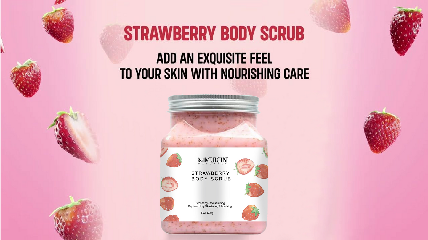 MUICIN - Strawberry Softening Body Scrub - 500g