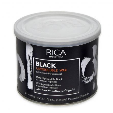 Rica Wax Liposoluble Black With Vegetable Charcoal 14.1Oz/400Ml - Highfy.pk