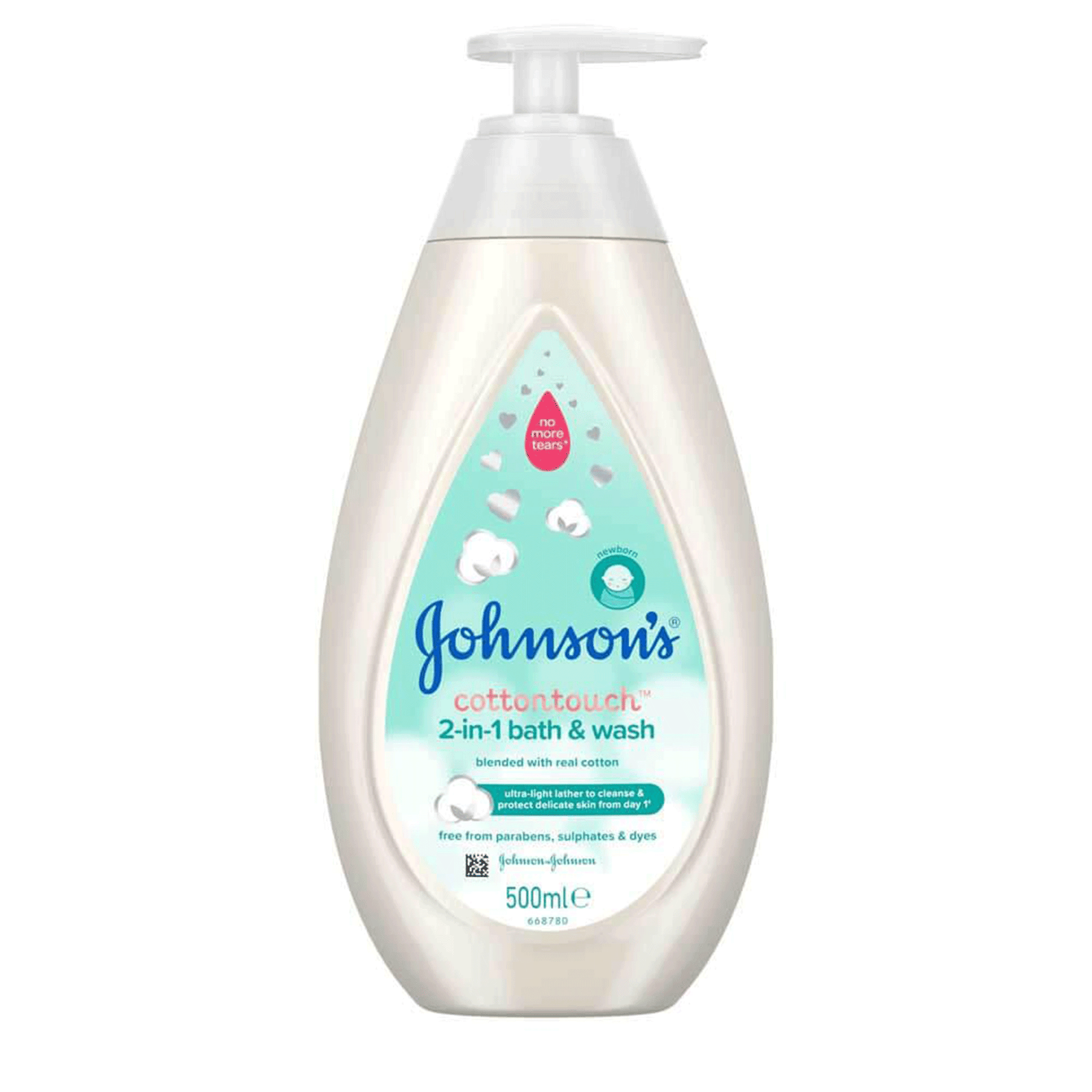 Johnsons Cotton Touch 2In1 Bath & Wash 500Ml - Highfy.pk