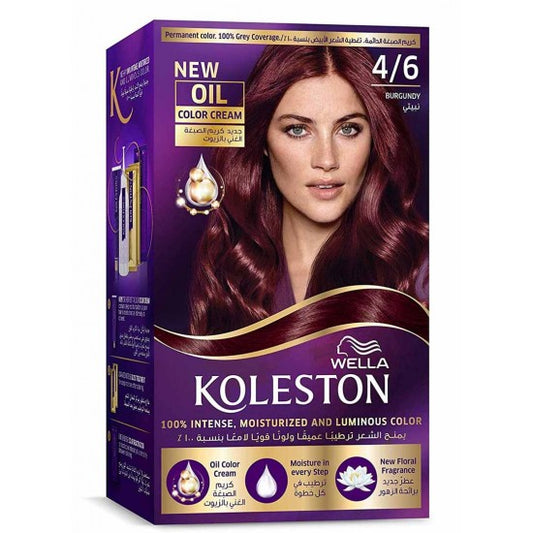 Wella Koleston - Hair Color Cream Burgundy 4/6 - Highfy.pk