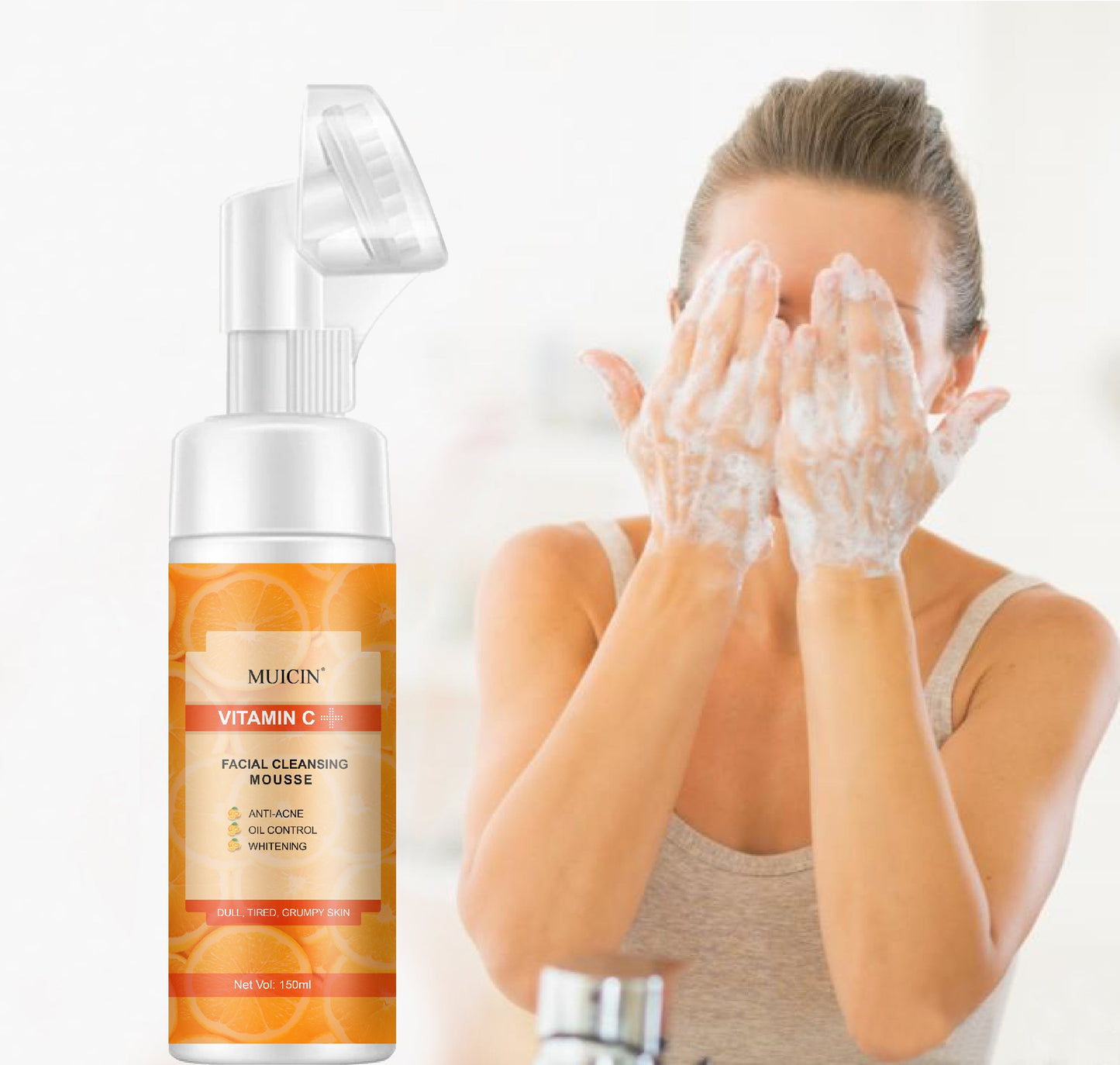 MUICIN - Vitamin C Bubble Foaming Facial Cleanser - 150ml